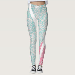 Kust/strand abstracte golven leggings