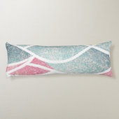 Kust/strand abstracte golven lichaamskussen (Achterkant)