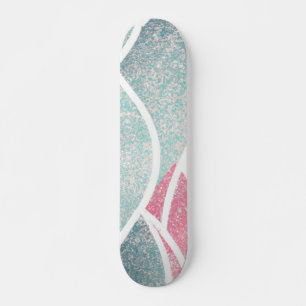 Kust/strand abstracte golven persoonlijk skateboard