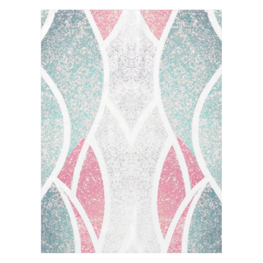 Kust/strand abstracte golven tafelkleed (Voorkant)