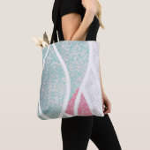 Kust/strand abstracte golven tote bag (Dichtbij)