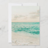 Kust Strand Bestemming Huwelijksuitnodiging Kaart (Achterkant)