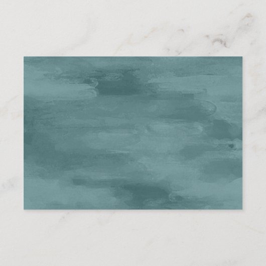 kust | Strand Blauw nautische bruiloft receptie Informatiekaartje (Achterkant)