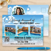 Kust strand foto onroerend goed briefkaart