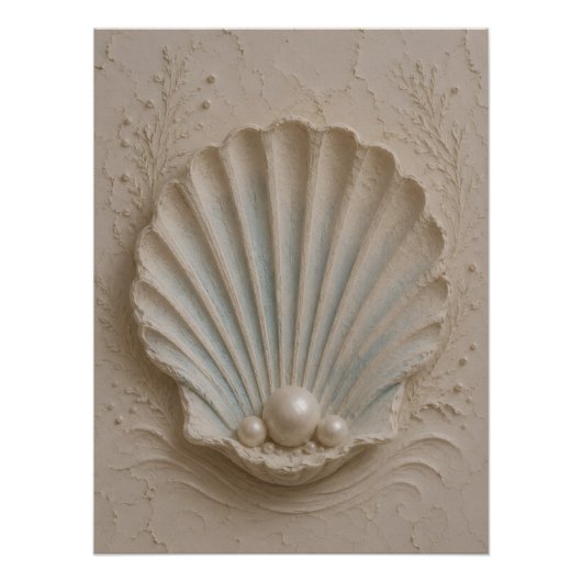 Kust strand muur kunst print poster (Voorkant)