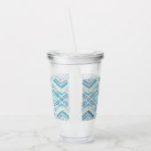 Kust/strand/nautisch blauw acryl drinkbeker (Links)