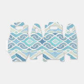 Kust/strand/nautisch blauw bedankdoosjes (Uitgevouwen)