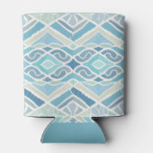 Kust/strand/nautisch blauw blikjeskoeler (Achterkant)