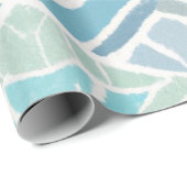 Kust/strand/nautisch blauw cadeaupapier (Rol Hoek)