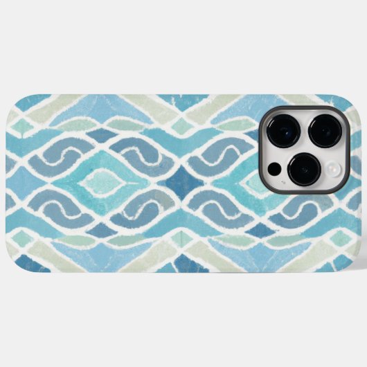 Kust/strand/nautisch blauw Case-Mate iPhone case (Achterkant (horizontaal))