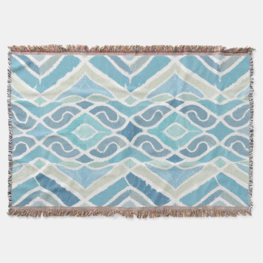 Kust/strand/nautisch blauw deken (Voorkant)