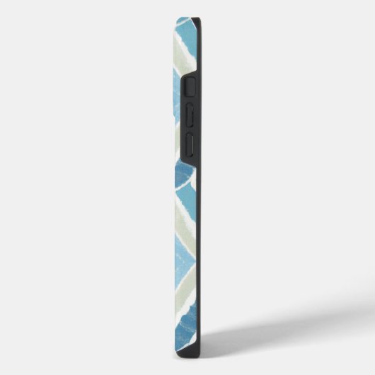 Kust/strand/nautisch blauw iPhone hoesje (Linkerkant)