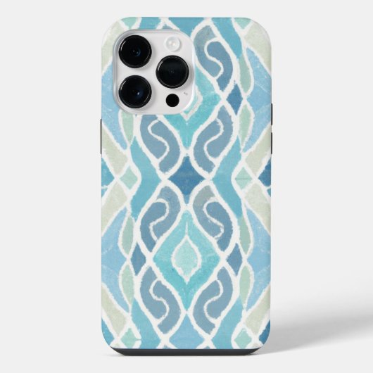 Kust/strand/nautisch blauw iPhone hoesje (Achterkant)