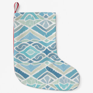 Kust/strand/nautisch blauw kleine kerstsok