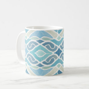 Kust/strand/nautisch blauw koffiemok