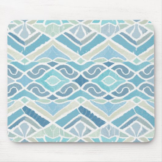 Kust/strand/nautisch blauw muismat (Voorkant)