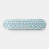 Kust/strand/nautisch blauw persoonlijk skateboard (Horizontaal)