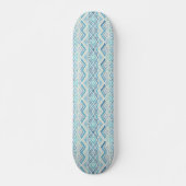 Kust/strand/nautisch blauw persoonlijk skateboard (Voorkant)