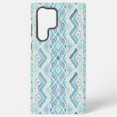 Kust/strand/nautisch blauw samsung galaxy hoesje (Achterkant)