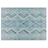 Kust/strand/nautisch blauw snijplank (Voorkant)