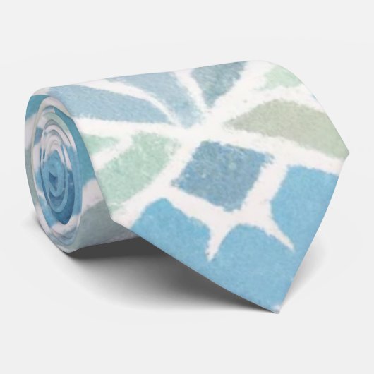 Kust/strand/nautisch blauw stropdas (Opgerold)