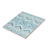 Kust/strand/nautisch blauw tegeltje (Zijkant)