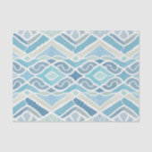 Kust/strand/nautisch blauw tissuepapier (Voorkant)