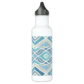 Kust/strand/nautisch blauw waterfles  (Links)