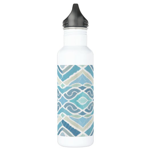 Kust/strand/nautisch blauw waterfles  (Links)