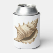 Kust/strand/nautische schelp blikjeskoeler (Blikje Voorkant)