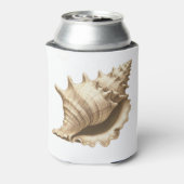 Kust/strand/nautische schelp blikjeskoeler (Blikje Achterkant)