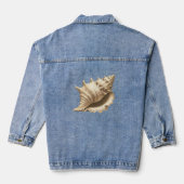 Kust/strand/nautische schelp denim jacket (Achterkant)