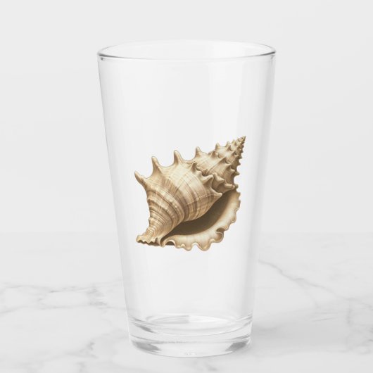 Kust/strand/nautische schelp glas (Voorkant)