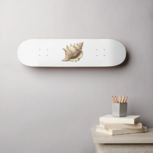 Kust/strand/nautische schelp persoonlijk skateboard