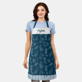 kust strand Navy blauw Schort (Gedragen)