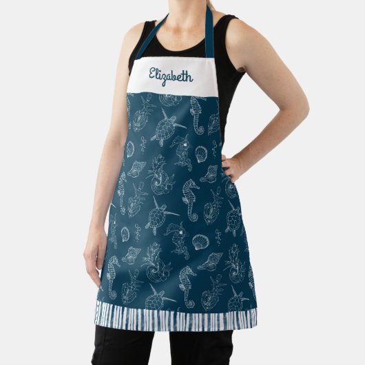 kust strand Navy blauw Schort (Insitu)