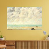  kust strand scene Antiek zeegezicht Canvas Afdruk (Insitu (Woonkamer))