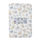 Kust Strand Zee Schelpen Badmat (Voorkant Verticaal)