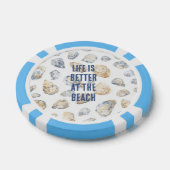 Kust Strand Zee Schelpen Poker Chips (Enkel)