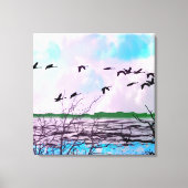 Kust strand zeezijde canvas afdruk (Voorkant)