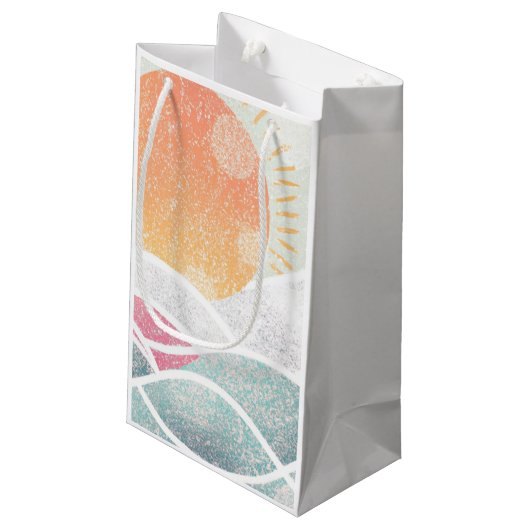 Kust/strand/zonnig Klein Cadeauzakje (Achterkant Gekanteld)