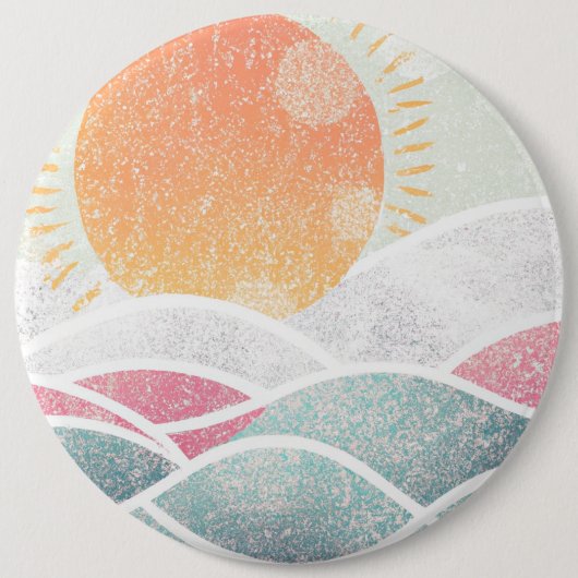 Kust/strand/zonnig Ronde Button 6,0 Cm (Voorkant)