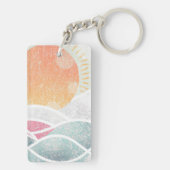 Kust/strand/zonnig  sleutelhanger (achterkant)