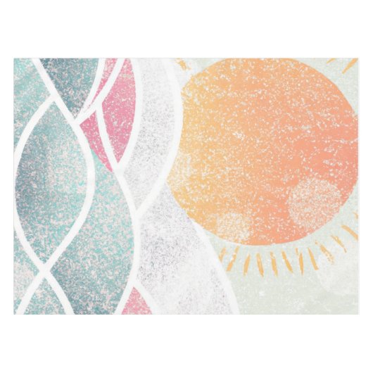 Kust/strand/zonnig Tafelkleed (Voorkant (Horizontaal))