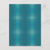 Kust Strand Zout Turquoise Golf Abstract Design Briefkaart (Voorkant)