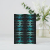 Kust Strand Zout Turquoise Golven Abstracte Kunst Briefkaart (Staand voorkant)