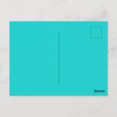 Kust Strand Zout Turquoise Golven Abstracte Kunst Briefkaart (Achterkant)
