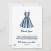 Kust Strepen Feest Verjaardag Bedankkaart (Voorkant)