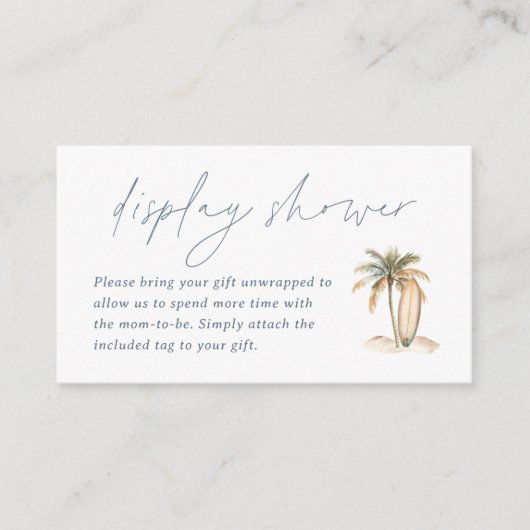 Kust Surf Baby Display Douche behuizing Kaart (Voorkant)