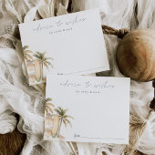 Kust Surf Baby shower Advies & Wishes Kaart